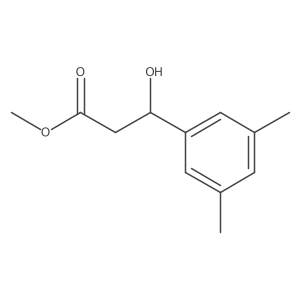 methyl (3S)-3-(3,5-dimethylphenyl)-3-hydroxypropanoate结构式