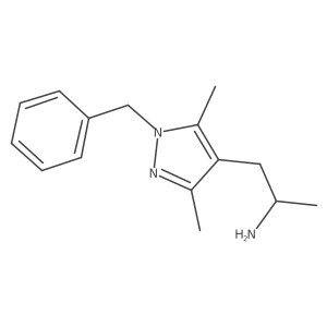 (2R)-1-(1-benzyl-3,5-dimethyl-1H-pyrazol-4-yl)propan-2-amine Structure