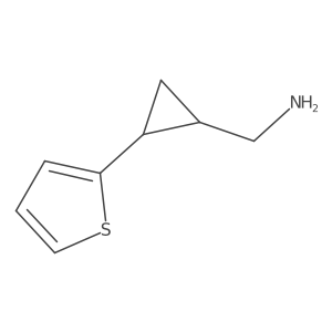 rac-[(1R,2R)-2-(thiophen-2-yl)cyclopropyl]methanamine Structure