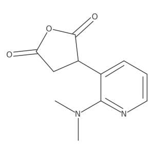3-[2-(Dimethylamino)pyridin-3-yl]oxolane-2,5-dione结构式
