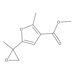 Methyl 2-methyl-5-(2-methyloxiran-2-yl)furan-3-carboxylate结构式
