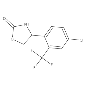 4-[4-Chloro-2-(trifluoromethyl)phenyl]-1,3-oxazolidin-2-one结构式