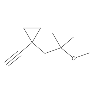 1-Ethynyl-1-(2-methoxy-2-methylpropyl)cyclopropane Structure