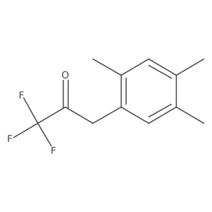 1,1,1-Trifluoro-3-(2,4,5-trimethylphenyl)propan-2-one结构式