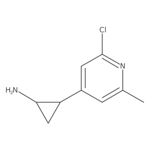 2-(2-Chloro-6-methylpyridin-4-yl)cyclopropan-1-amine结构式