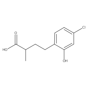 4-(4-Chloro-2-hydroxyphenyl)-2-methylbutanoic acid Structure