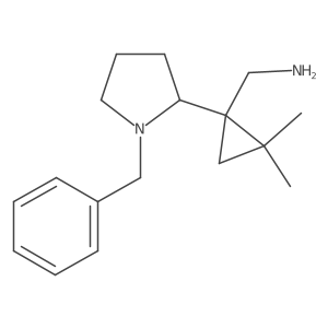 [1-(1-Benzylpyrrolidin-2-yl)-2,2-dimethylcyclopropyl]methanamine Structure