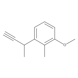 1-(But-3-yn-2-yl)-3-methoxy-2-methylbenzene Structure