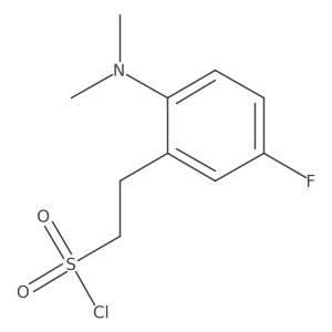 2-[2-(Dimethylamino)-5-fluorophenyl]ethane-1-sulfonyl chloride结构式