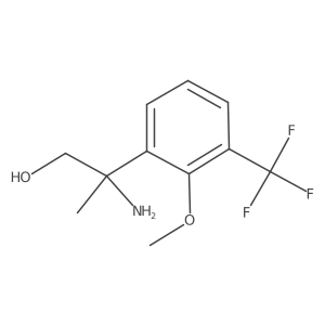 2-Amino-2-[2-methoxy-3-(trifluoromethyl)phenyl]propan-1-ol Structure
