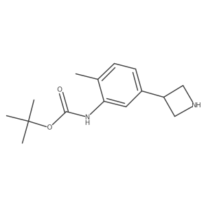 tert-butyl N-[5-(azetidin-3-yl)-2-methylphenyl]carbamate Structure