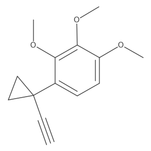 1-(1-Ethynylcyclopropyl)-2,3,4-trimethoxybenzene Structure