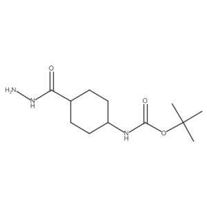 Rel-tert-butyl ((1r,4r)-4-(hydrazinecarbonyl)cyclohexyl)carbamate结构式