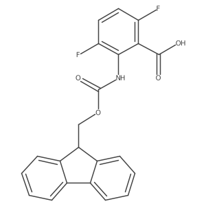 2-({[(9H-fluoren-9-yl)methoxy]carbonyl}amino)-3,6-difluorobenzoic acid Structure
