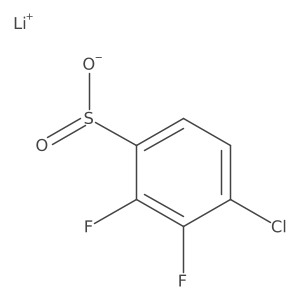 Lithium;4-chloro-2,3-difluorobenzenesulfinate结构式