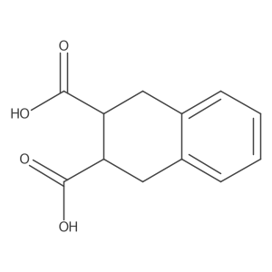 2,3-Naphthalenedicarboxylic acid, 1,2,3,4-tetrahydro-, cis- Structure