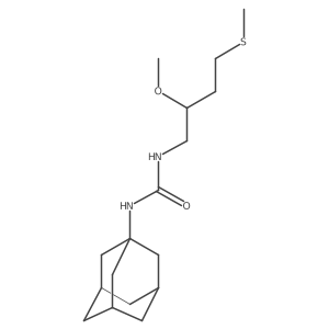 1-(Adamantan-1-yl)-3-[2-methoxy-4-(methylsulfanyl)butyl]urea Structure