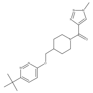 3-tert-butyl-6-{[1-(1-methyl-1H-1,2,3-triazole-4-carbonyl)piperidin-4-yl]methoxy}pyridazine Structure