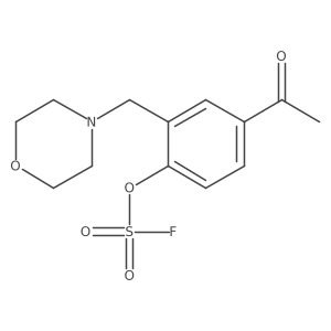 4-[(5-Acetyl-2-fluorosulfonyloxyphenyl)methyl]morpholine结构式
