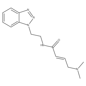 (E)-N-[2-(Benzotriazol-1-yl)ethyl]-4-(dimethylamino)but-2-enamide结构式