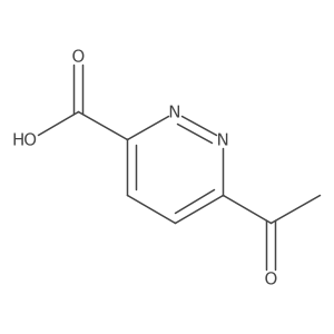 6-Acetylpyridazine-3-carboxylic acid Structure