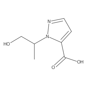 1-(1-hydroxypropan-2-yl)-1H-pyrazole-5-carboxylic acid Structure