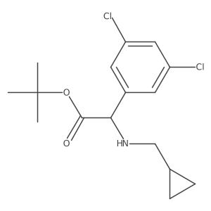 Tert-butyl 2-[(cyclopropylmethyl)amino]-2-(3,5-dichlorophenyl)acetate Structure
