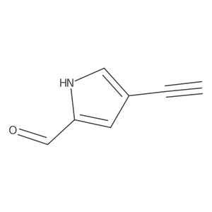 4-ethynyl-1H-pyrrole-2-carbaldehyde结构式