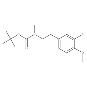 tert-butyl N-[2-(3-bromo-4-methoxyphenyl)ethyl]-N-methylcarbamate Structure