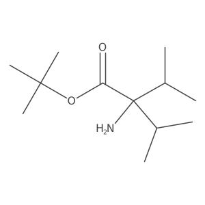 Tert-butyl 2-amino-3-methyl-2-(propan-2-yl)butanoate结构式