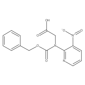 2-{[(Benzyloxy)carbonyl](3-nitropyridin-2-yl)amino}acetic acid结构式