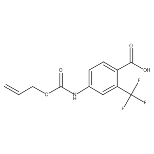 4-{[(Prop-2-en-1-yloxy)carbonyl]amino}-2-(trifluoromethyl)benzoic acid结构式