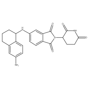 5-[(6-amino-1,2,3,4-tetrahydronaphthalen-1-yl)amino]-2-(2,6-dioxopiperidin-3-yl)-2,3-dihydro-1H-isoindole-1,3-dione Structure