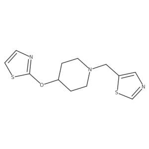 4-(1,3-Thiazol-2-yloxy)-1-[(1,3-thiazol-5-yl)methyl]piperidine结构式