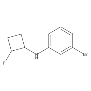 3-bromo-N-(2-fluorocyclobutyl)aniline结构式