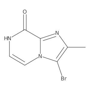 3-Bromo-2-methylimidazo[1,2-a]pyrazin-8(7H)-one结构式