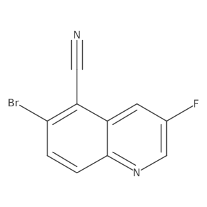 6-Bromo-3-fluoroquinoline-5-carbonitrile Structure