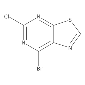 7-Bromo-5-chlorothiazolo[5,4-d]pyrimidine Structure