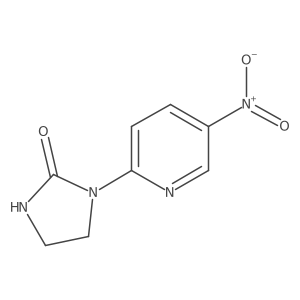 1-(5-Nitro-2-pyridinyl)-2-imidazolidinone结构式