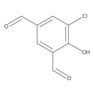 5-Chloro-4-hydroxy-1,3-benzenedicarboxaldehyde结构式