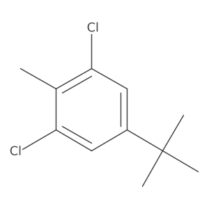 1,3-Dichloro-5-(1,1-dimethylethyl)-2-methylbenzene Structure