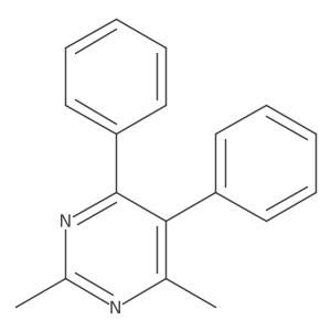 2,4-Dimethyl-5,6-diphenylpyrimidine结构式