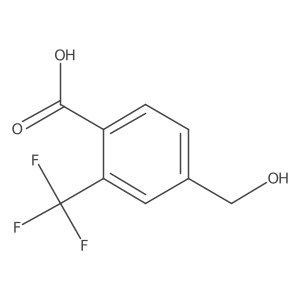 4-(hydroxymethyl)-2-(trifluoromethyl)benzoic Acid Structure