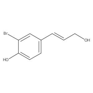 2-Bromo-4-(3-hydroxyprop-1-en-1-yl)phenol结构式