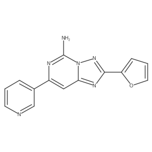 2-Furan-2-yl-7-pyridin-3-yl-[1,2,4]triazolo[1,5-c]pyrimidin-5-ylamine结构式