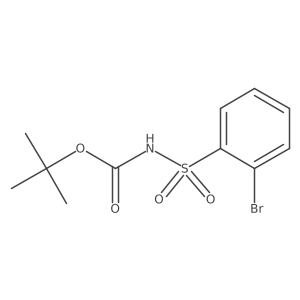 Tert-butyl ((2-bromophenyl)sulfonyl)carbamate结构式