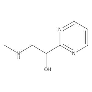 Rac-2-(methylamino)-1-pyrimidin-2-ylethanol结构式