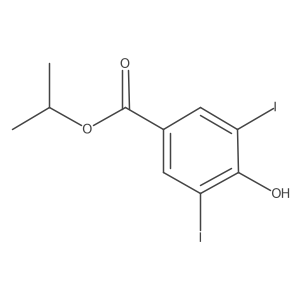 Isopropyl 4-hydroxy-3,5-diiodobenzoate Structure