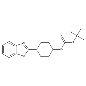 Tert-butyl (1-(benzo[d]oxazol-2-yl)piperidin-4-yl)carbamate Structure