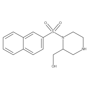 1-(2-Naphthalenylsulfonyl)-2-piperazinemethanol Structure